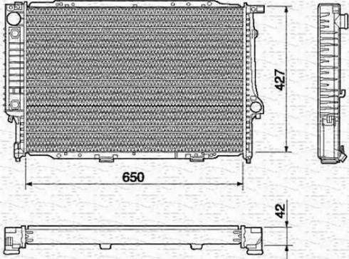 Magneti Marelli 350213435000 - Радиатор, охлаждение двигателя autospares.lv