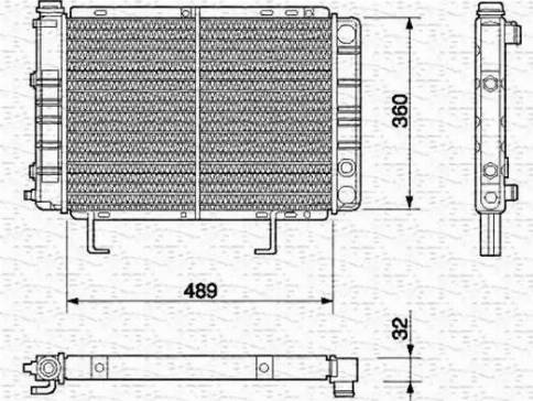 Magneti Marelli 350213599000 - Радиатор, охлаждение двигателя autospares.lv
