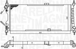 Magneti Marelli 350213588000 - Радиатор, охлаждение двигателя autospares.lv