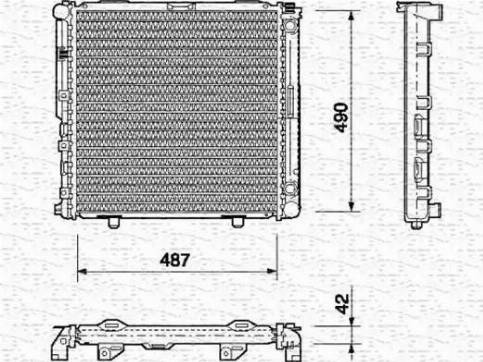 Magneti Marelli 350213690000 - Радиатор, охлаждение двигателя autospares.lv