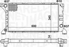 Magneti Marelli 350213193500 - Радиатор, охлаждение двигателя autospares.lv