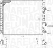 Magneti Marelli 350213192900 - Радиатор, охлаждение двигателя autospares.lv