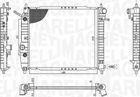 Magneti Marelli 350213197300 - Радиатор, охлаждение двигателя autospares.lv