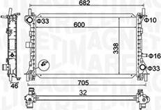 Magneti Marelli 350213159900 - Радиатор, охлаждение двигателя autospares.lv