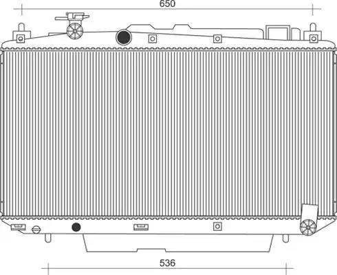 Magneti Marelli 350213104100 - Радиатор, охлаждение двигателя autospares.lv