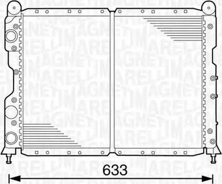 Magneti Marelli 350213100100 - Радиатор, охлаждение двигателя autospares.lv