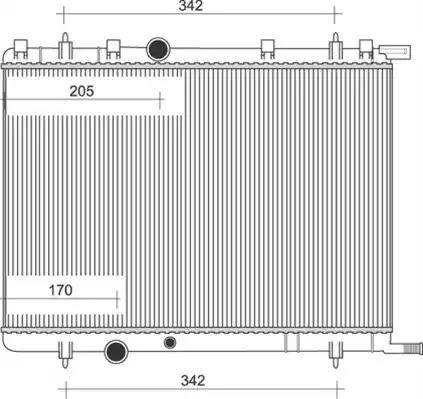 Magneti Marelli 350213108009 - Радиатор, охлаждение двигателя autospares.lv