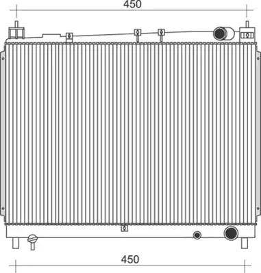 Magneti Marelli 350213103600 - Радиатор, охлаждение двигателя autospares.lv