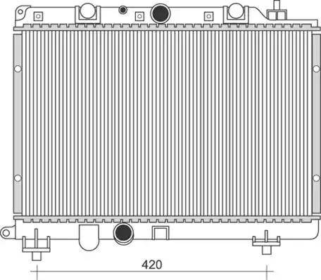 Magneti Marelli 350213114100 - Радиатор, охлаждение двигателя autospares.lv