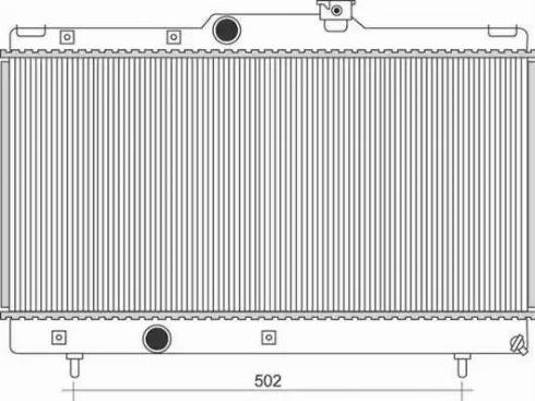 Magneti Marelli 350213115900 - Радиатор, охлаждение двигателя autospares.lv