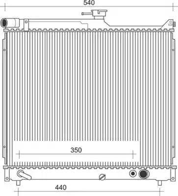 Magneti Marelli 350213115800 - Радиатор, охлаждение двигателя autospares.lv