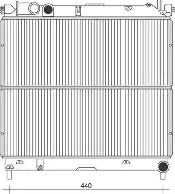 Magneti Marelli 350213115300 - Радиатор, охлаждение двигателя autospares.lv