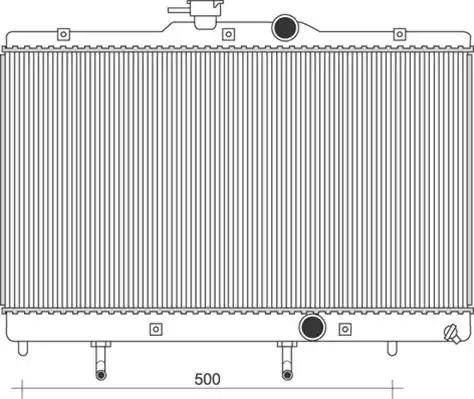 Magneti Marelli 350213116400 - Радиатор, охлаждение двигателя autospares.lv