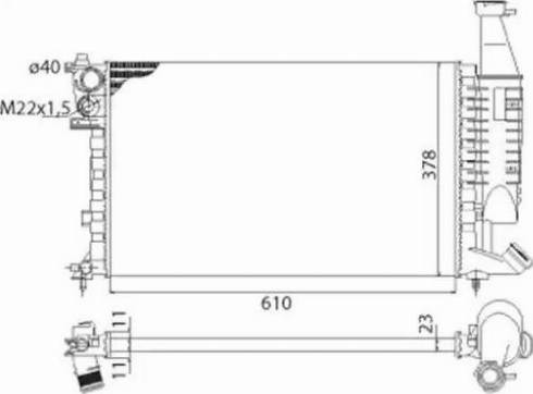 Magneti Marelli 350213118003 - Радиатор, охлаждение двигателя autospares.lv