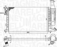 Magneti Marelli 350213186400 - Радиатор, охлаждение двигателя autospares.lv