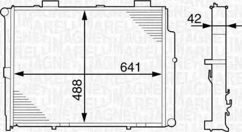 Magneti Marelli 350213122600 - Радиатор, охлаждение двигателя autospares.lv