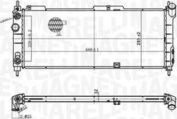 Magneti Marelli 350213174400 - Радиатор, охлаждение двигателя autospares.lv