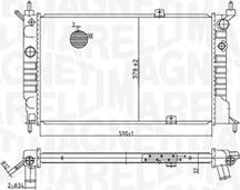 Magneti Marelli 350213175500 - Радиатор, охлаждение двигателя autospares.lv