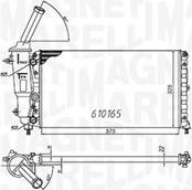 Magneti Marelli 350213176000 - Радиатор, охлаждение двигателя autospares.lv