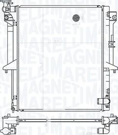 Magneti Marelli 350213177300 - Радиатор, охлаждение двигателя autospares.lv