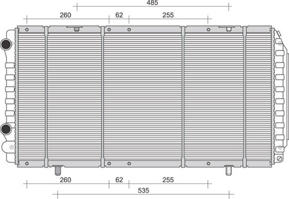 Magneti Marelli 350213894000 - Радиатор, охлаждение двигателя autospares.lv