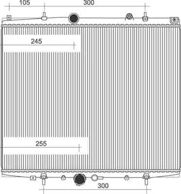 Magneti Marelli 350213893000 - Радиатор, охлаждение двигателя autospares.lv