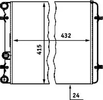 Magneti Marelli 350213804000 - Радиатор, охлаждение двигателя autospares.lv