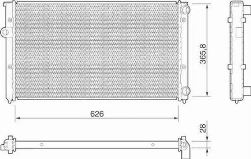 Magneti Marelli 350213810000 - Радиатор, охлаждение двигателя autospares.lv