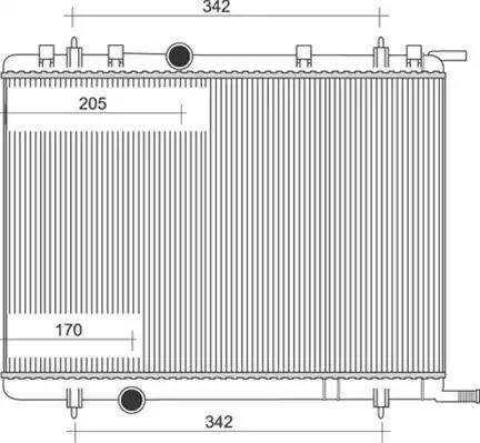 Magneti Marelli 350213884000 - Радиатор, охлаждение двигателя autospares.lv