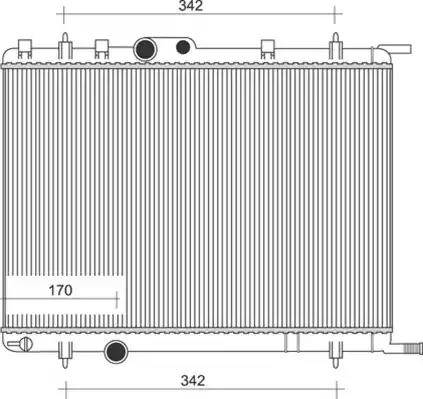 Magneti Marelli 350213885000 - Радиатор, охлаждение двигателя autospares.lv