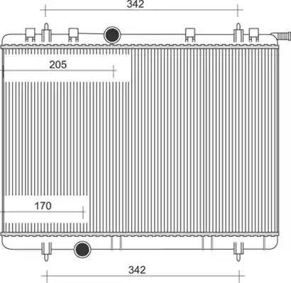 Magneti Marelli 350213886000 - Радиатор, охлаждение двигателя autospares.lv