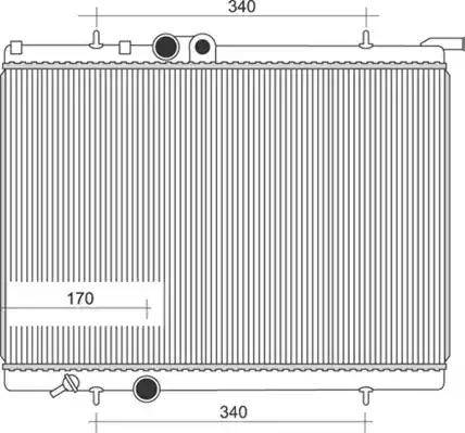 Magneti Marelli 350213881000 - Радиатор, охлаждение двигателя autospares.lv