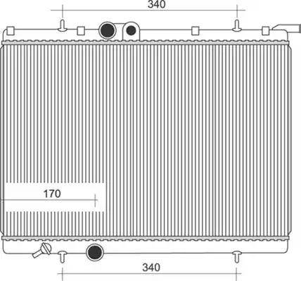 Magneti Marelli 350213883000 - Радиатор, охлаждение двигателя autospares.lv