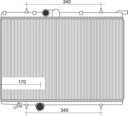 Magneti Marelli 350213882000 - Радиатор, охлаждение двигателя autospares.lv