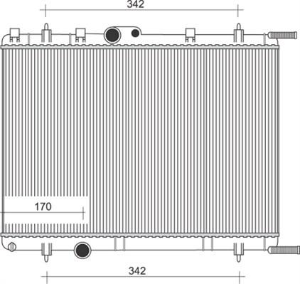 Magneti Marelli 350213887000 - Радиатор, охлаждение двигателя autospares.lv