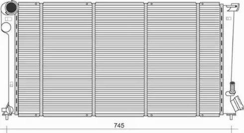 Magneti Marelli 350213876000 - Радиатор, охлаждение двигателя autospares.lv