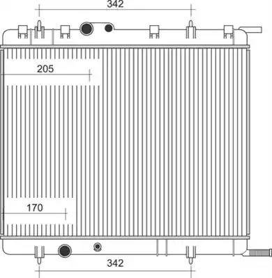 Magneti Marelli 350213878000 - Радиатор, охлаждение двигателя autospares.lv