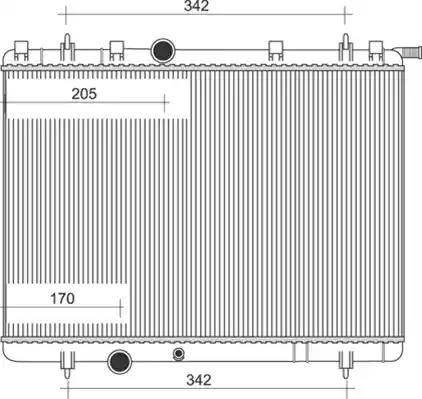 Magneti Marelli 350213873000 - Радиатор, охлаждение двигателя autospares.lv