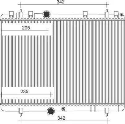 Magneti Marelli 350213877000 - Радиатор, охлаждение двигателя autospares.lv