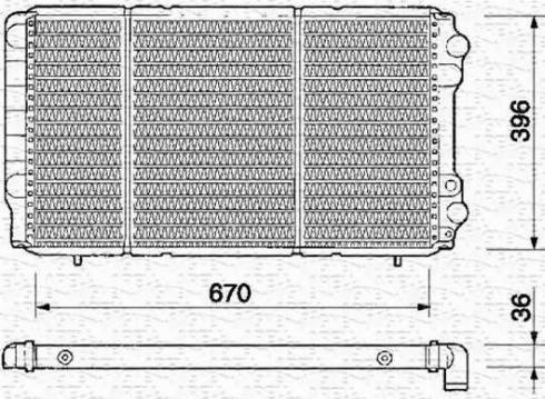 Magneti Marelli 350213361000 - Радиатор, охлаждение двигателя autospares.lv