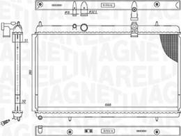 Magneti Marelli 350213200900 - Радиатор, охлаждение двигателя autospares.lv