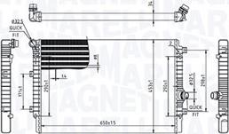 Magneti Marelli 350213214000 - Радиатор, охлаждение двигателя autospares.lv