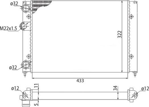 Magneti Marelli 350213214003 - Радиатор, охлаждение двигателя autospares.lv