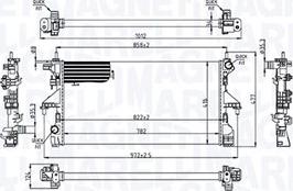 Magneti Marelli 350213215200 - Радиатор, охлаждение двигателя autospares.lv