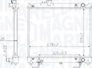 Magneti Marelli 350213213800 - Радиатор, охлаждение двигателя autospares.lv