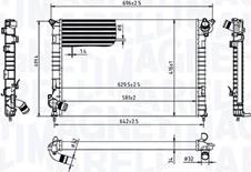 Magneti Marelli 350213212700 - Радиатор, охлаждение двигателя autospares.lv