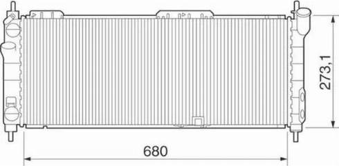 Magneti Marelli 350213275000 - Радиатор, охлаждение двигателя autospares.lv