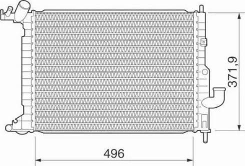 Magneti Marelli 350213278000 - Радиатор, охлаждение двигателя autospares.lv