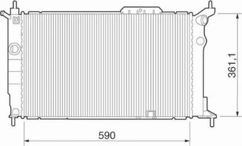 Magneti Marelli 350213277000 - Радиатор, охлаждение двигателя autospares.lv