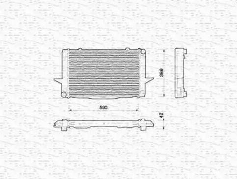 Magneti Marelli 350213790000 - Радиатор, охлаждение двигателя autospares.lv